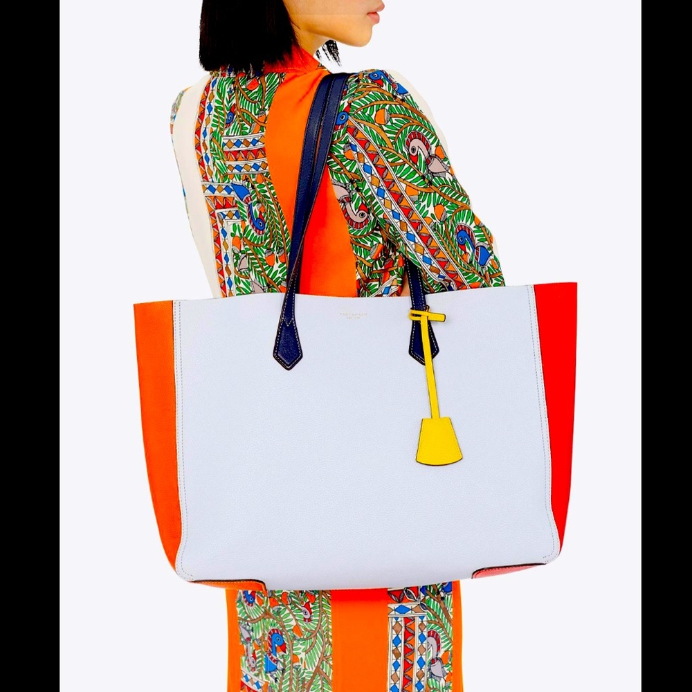 Tory Burch Perry Color-Block Large Tote